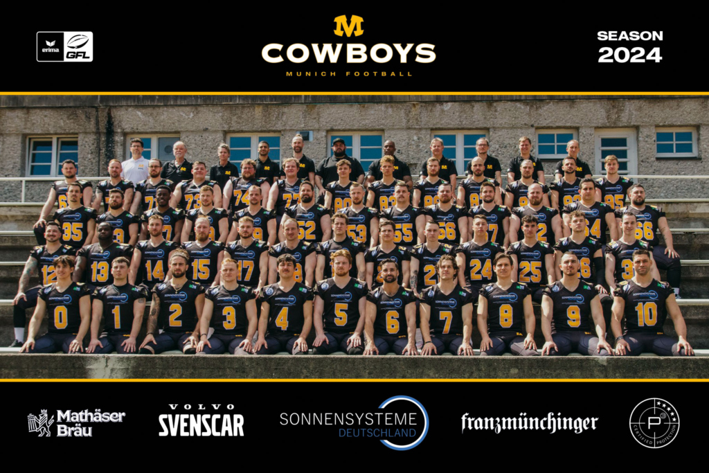 GFL Team der Munich Cowboys 2024